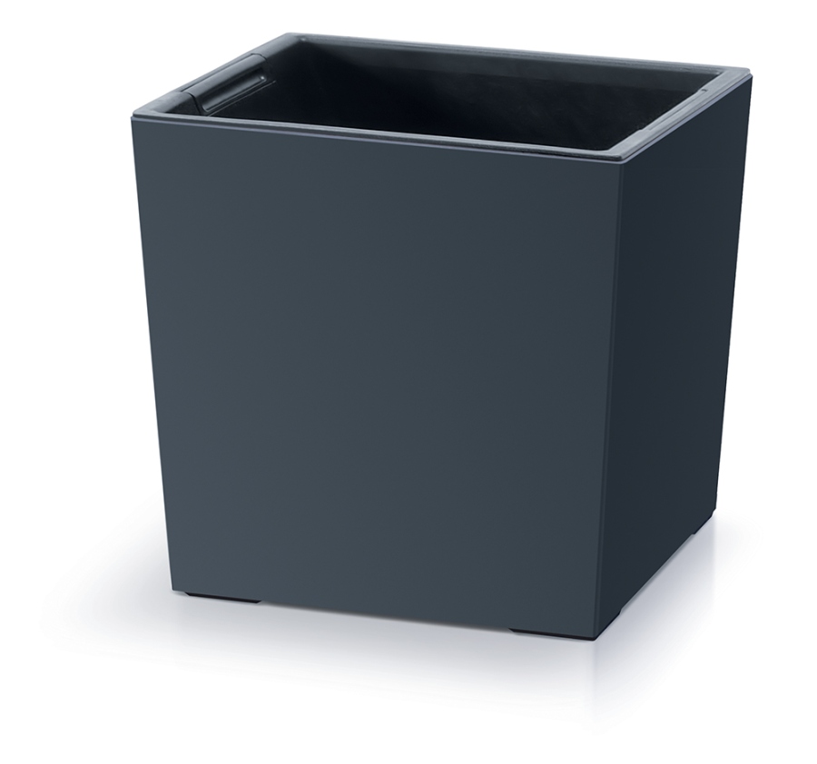 Doniczka kwadratowa niska URBI DURS300L | Antracyt — 4