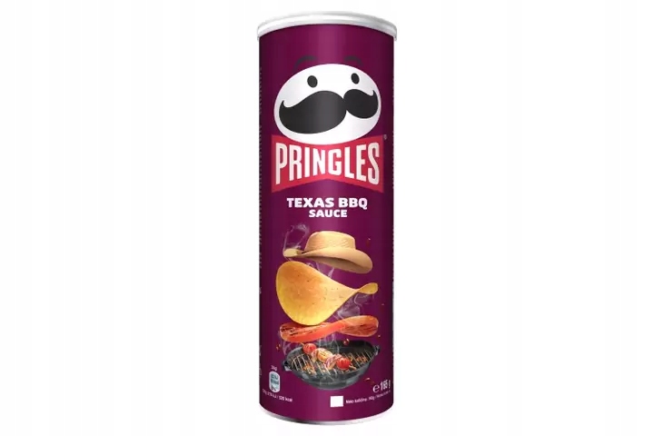 12 Sztuk Pringels Chipsy 165G Texas Bbq