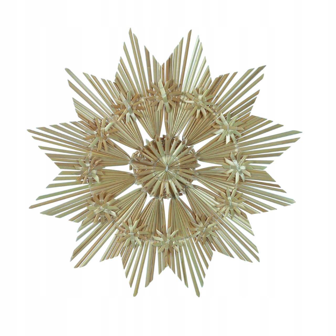 Słomiana gwiazda 28cm dekoracja okienna, naturalna