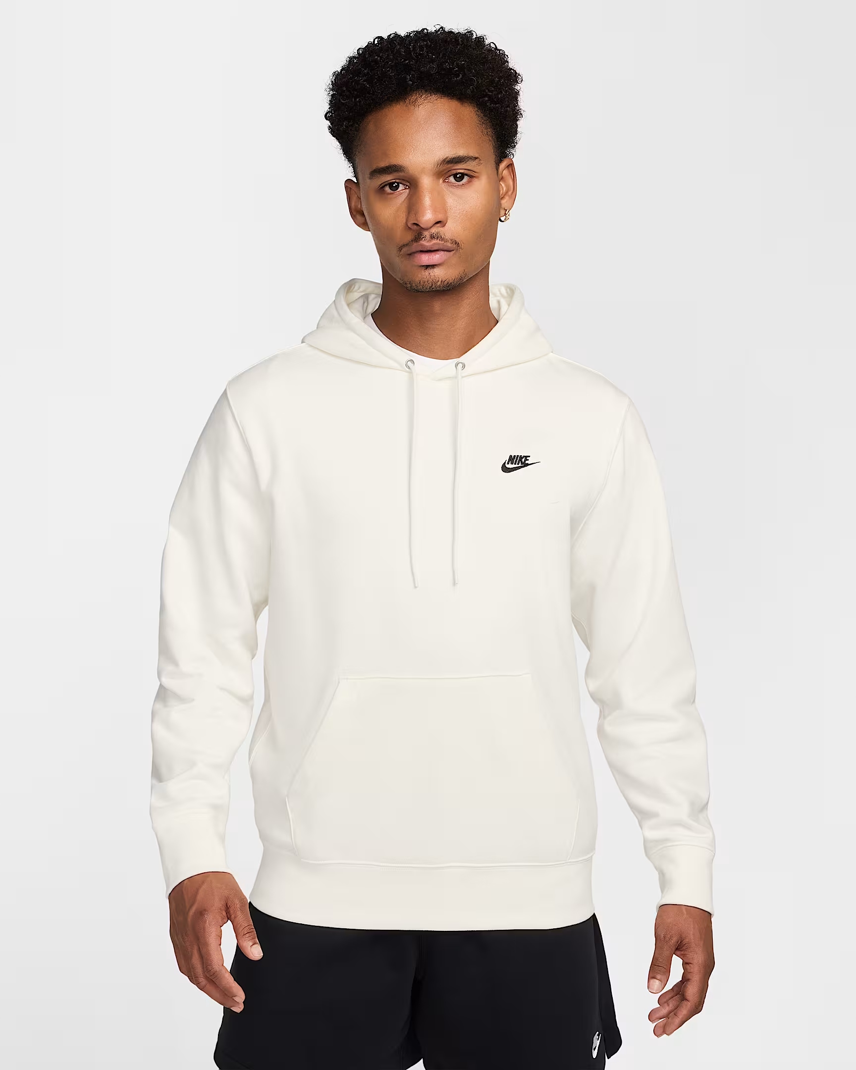 Pánská mikina Nike Club Oversize Hrubá Bavlna Bílá (HJ1816-133) L