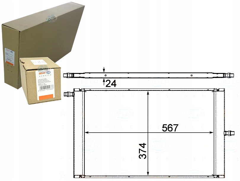 BEHR HELLA INTERCOOLER LR012759 PCC500380 PCC50069