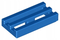 

Lego 2412b płytka grill 1x2 niebieski 2 szt Nowy