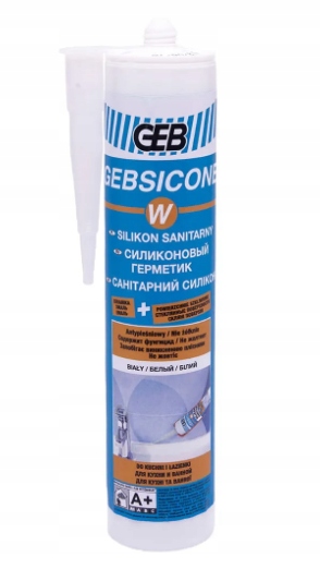 

Silikon sanitarny biały 310 ml Geb