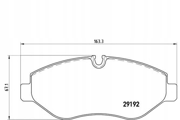 Brembo Brzdové Destičky Vw Crafter 06- Brembo