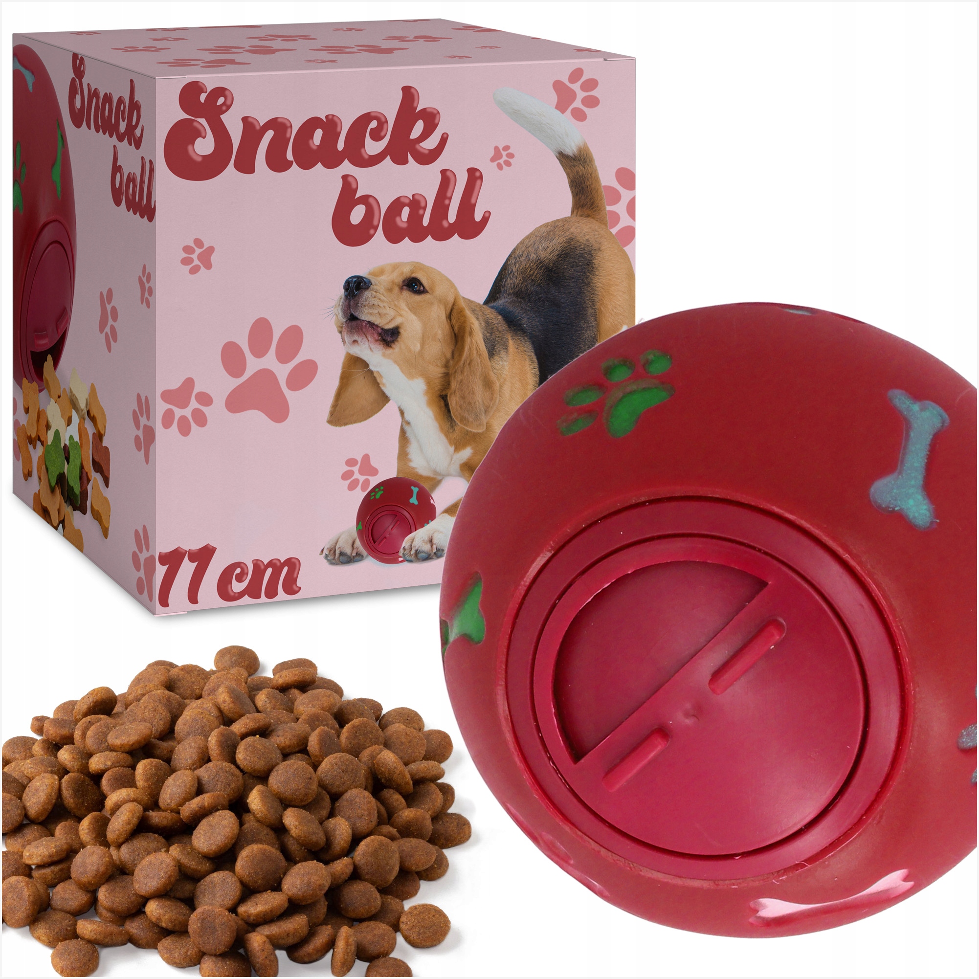 

Piłka Na Przysmaki Smakołyki Zabawka dla Psa 11 cm