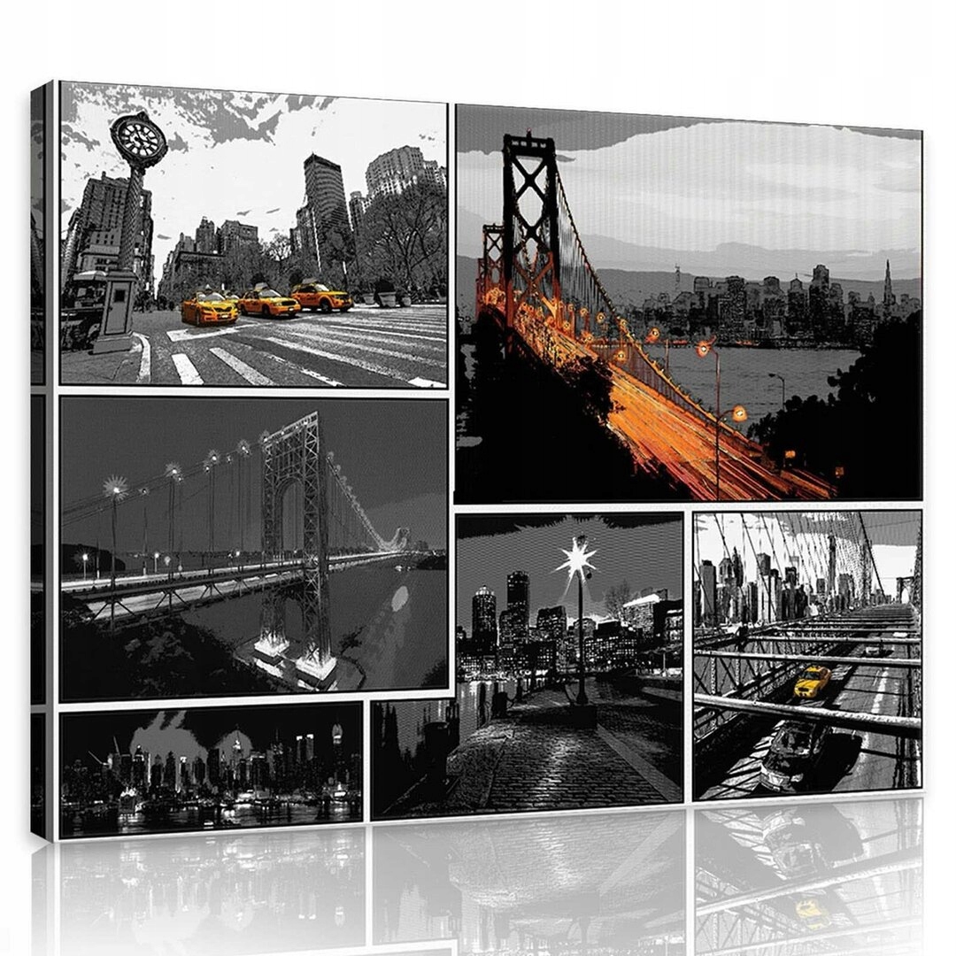 Obraz 80x60 Manhattan Bridge Černobílá elegance New Yorku