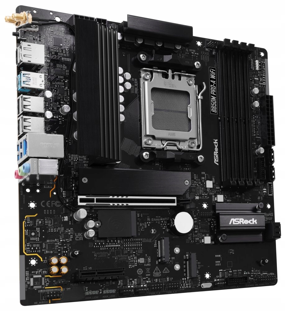ASRock B850M Pro-A WiFi Amd B850 AM5 4x DDR5 DIMM 3x M.2 Hdmi D