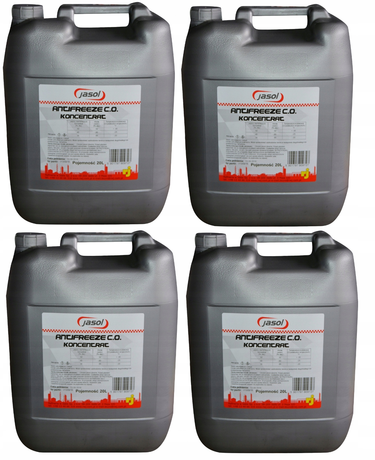 Koncentrat Płynu Do Centralnego Ogrzewania 20L x4 80L C.o.