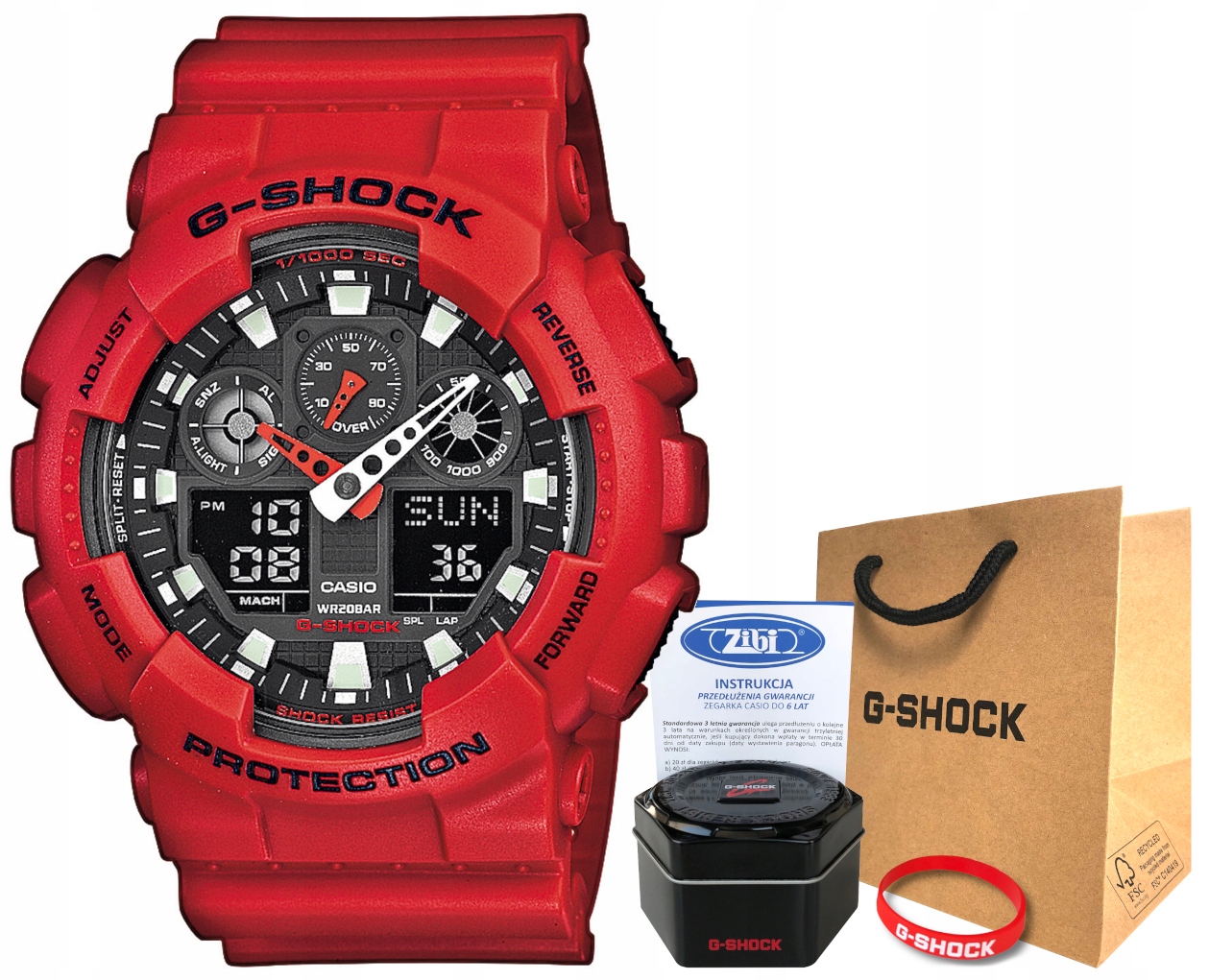 

Zegarek Casio G-shock GA-100B-4AER 20BAR hologram
