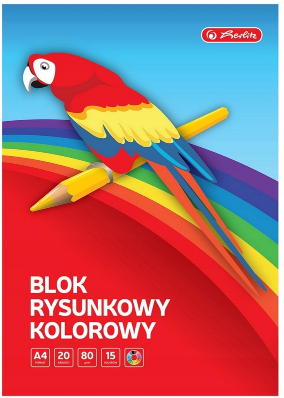 

Blok Rysunkowy A4 20K 80G Kolorowy Herlitz