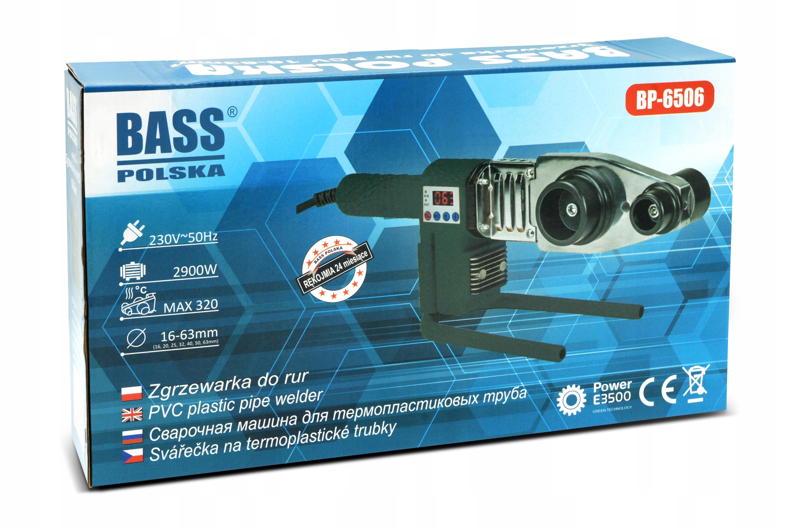 Сварочный аппарат трубы 2900W LCD 16-63mm PP PVC