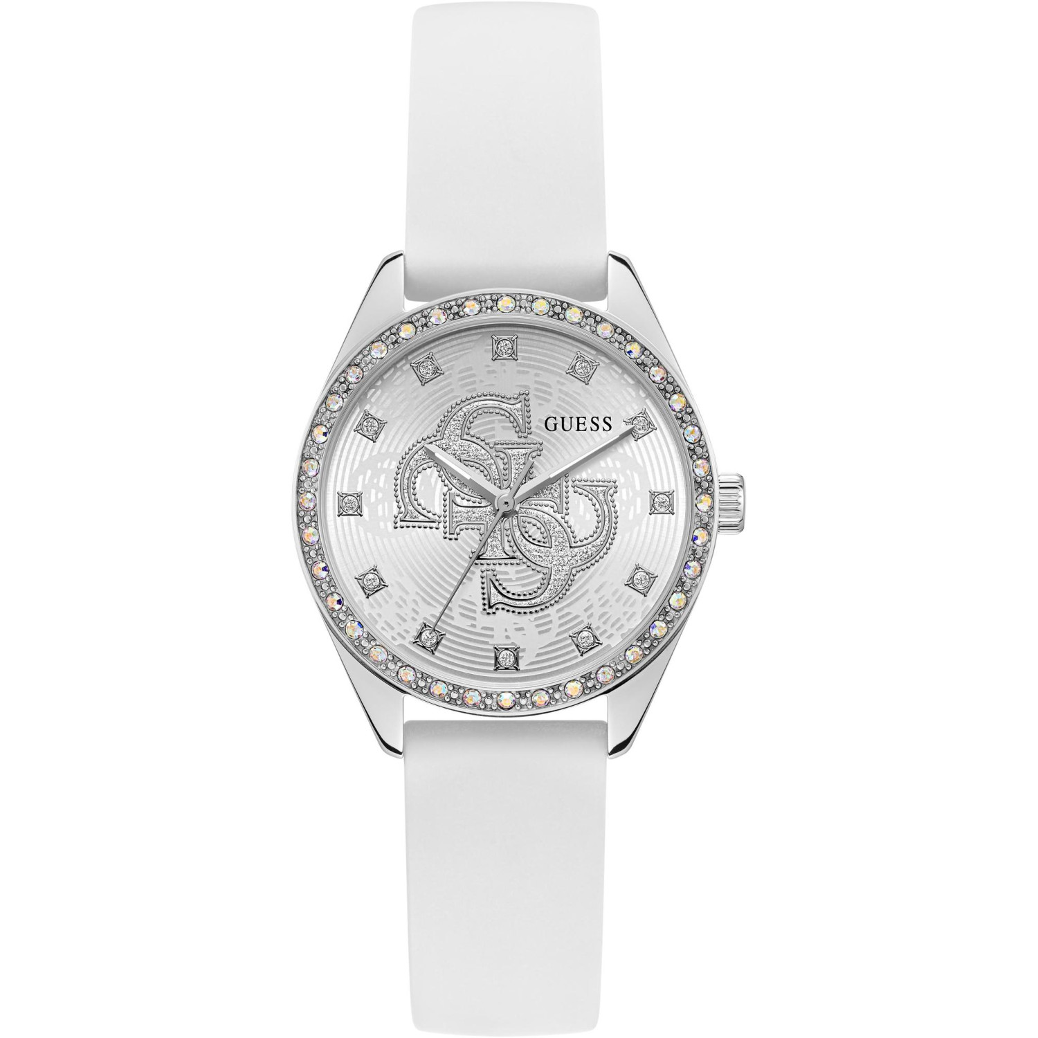 Dámské hodinky Guess GW1042L1 Zirkony bílé