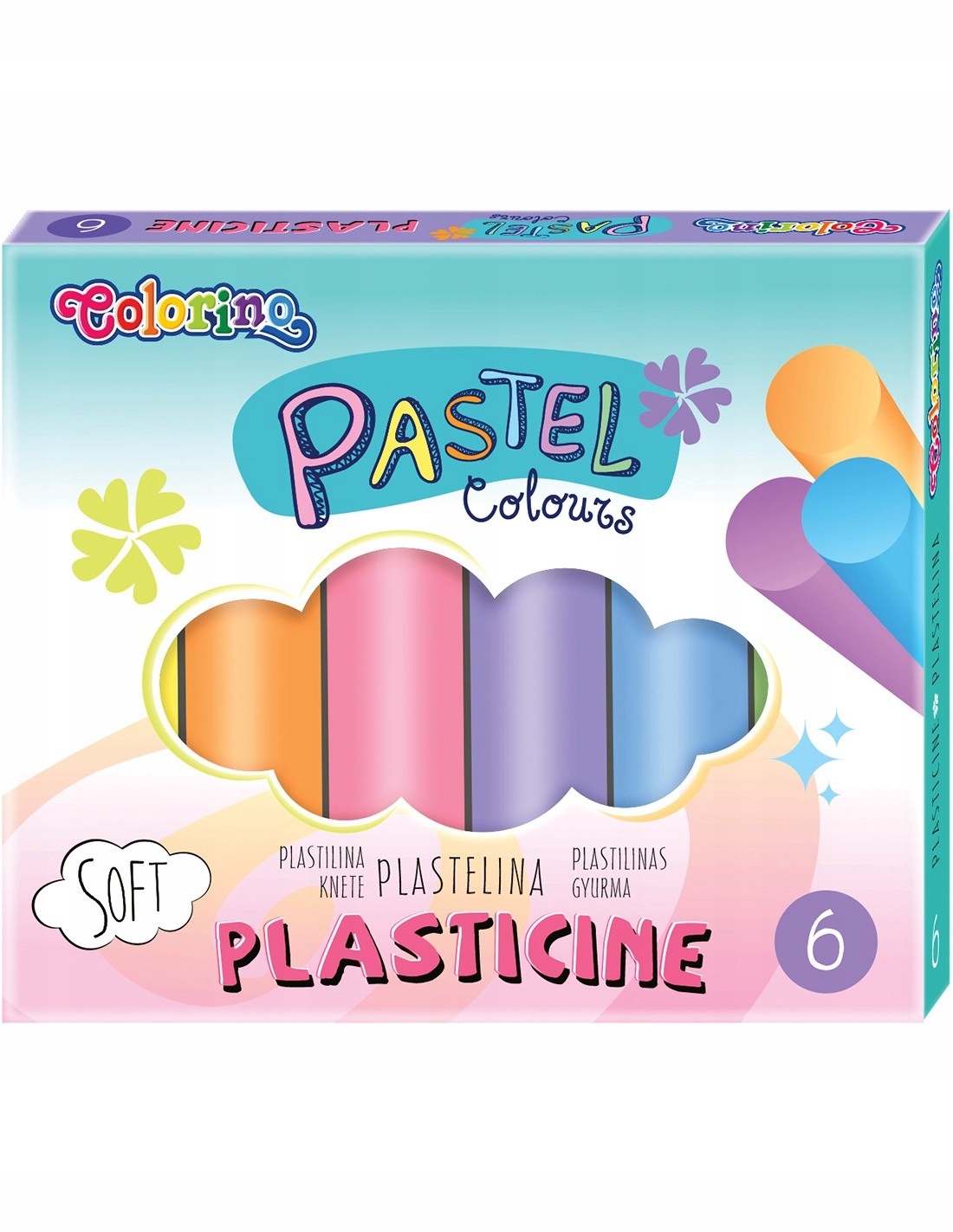 

Plastelina 6 kol pastelowe