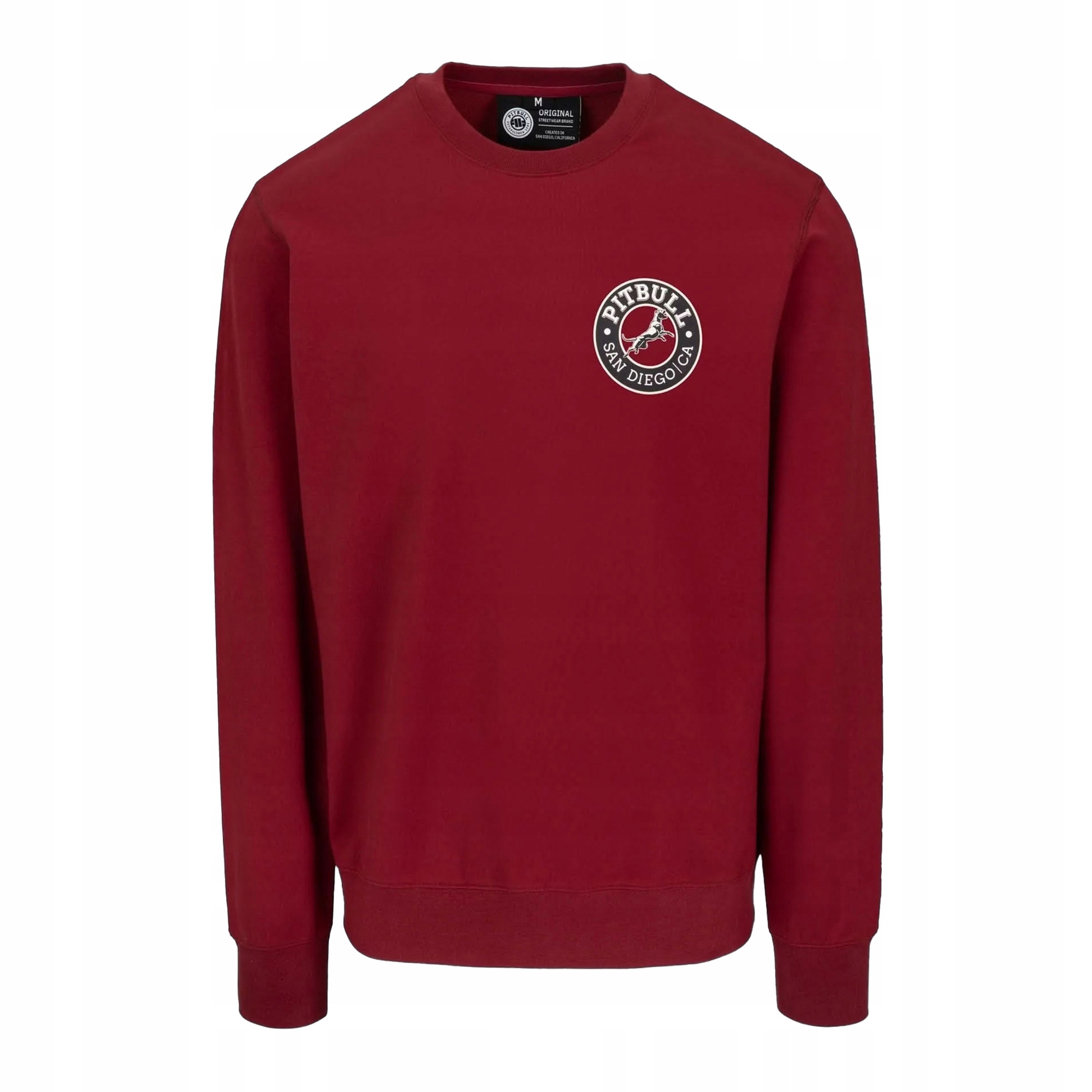 Pánská mikina Pitbull San Diego Ca Crewneck Sweatshirt burgundy S