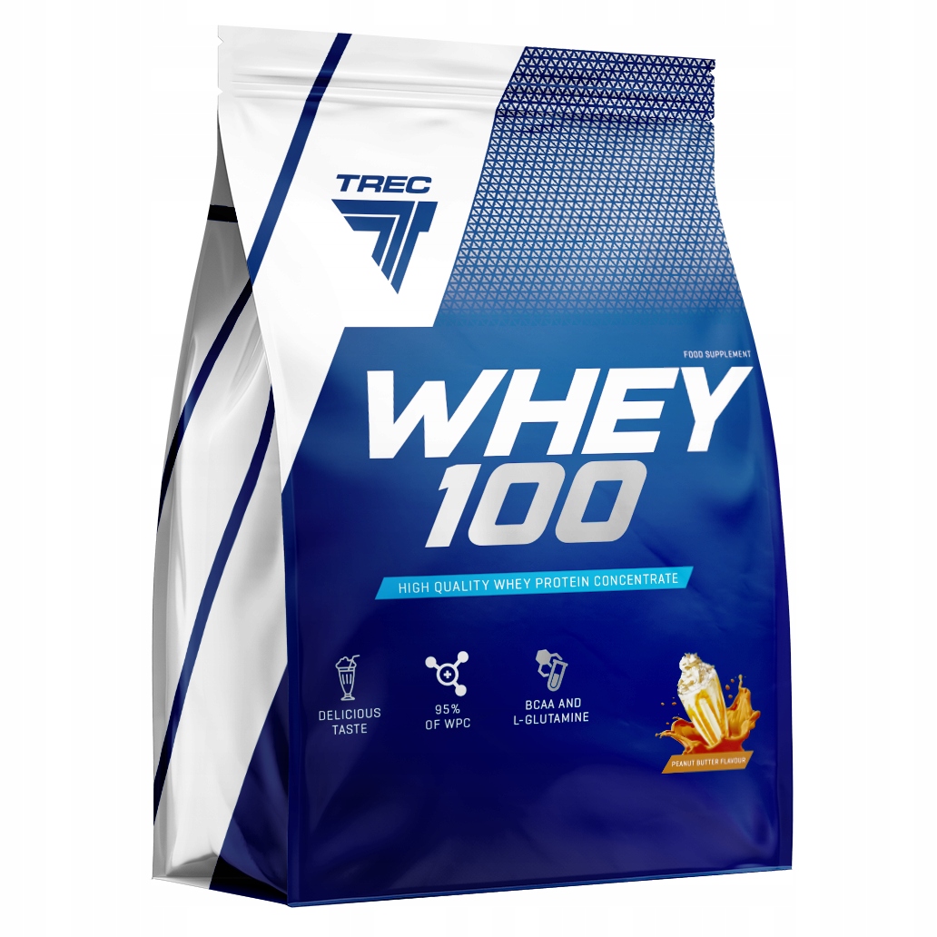 Trec Whey 100 2000g Wpc Bílkovina Shake Maslo Ořech