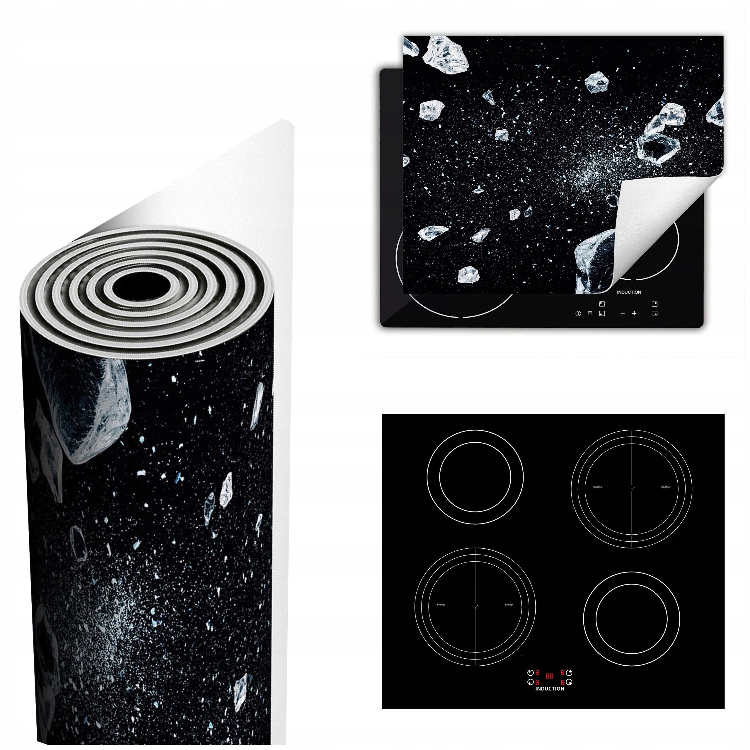 Ochranná Podložka Na Sporák Má Více Místa 60x52 černá led