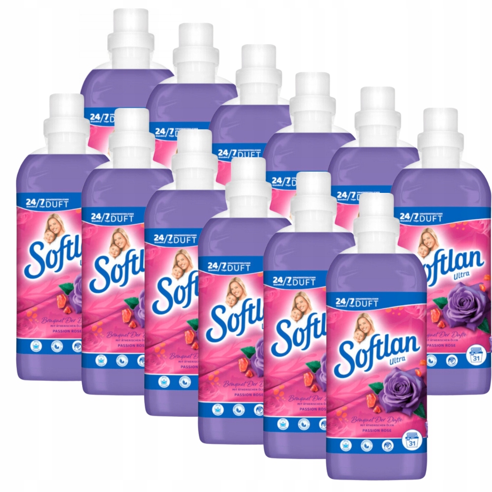Levně Softlan Passion Rose tekutá aviváž 12 x 650 ml
