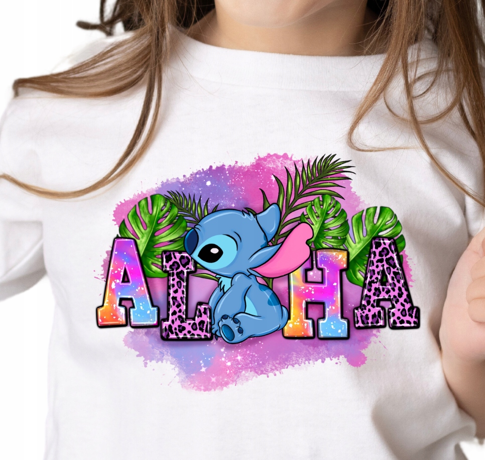 Dtf Transfer Naprasowanka Lilo and Stitch Aloha