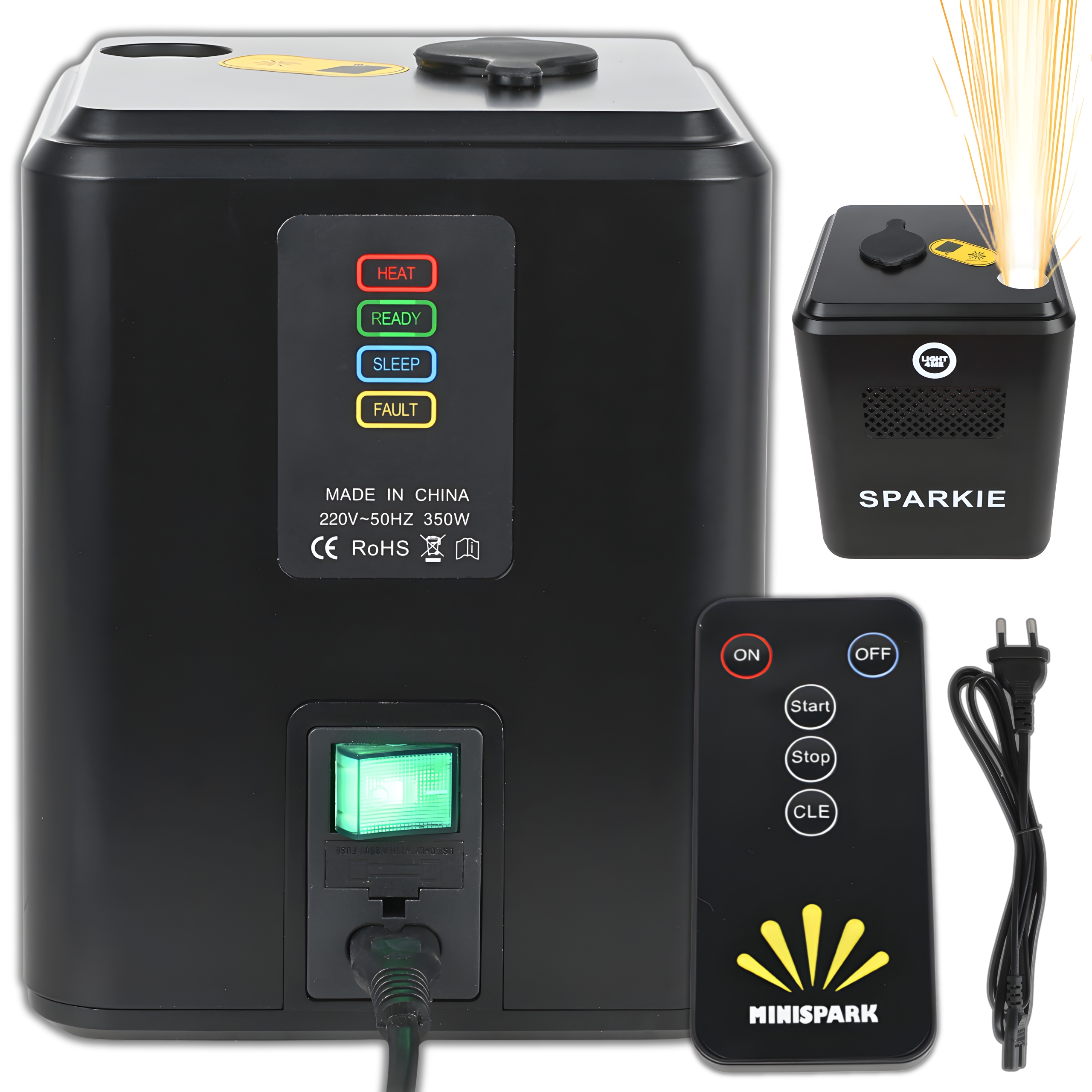 Výrobca Stroj Pre Iskier Chladných Ohňov do 3,5 m 350 W bezdrôtový diaľkový ovládač