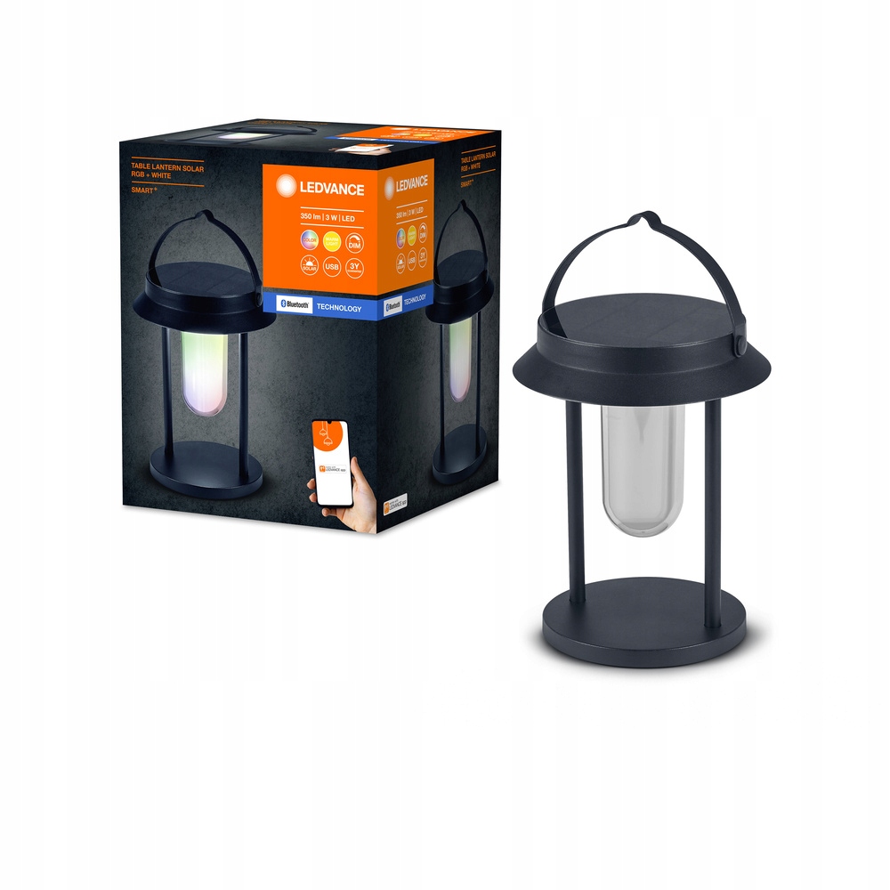 Záhradná lampa Inteligentná solárna lampa 3W Rgbw IP44 Smart+ Bluetooth