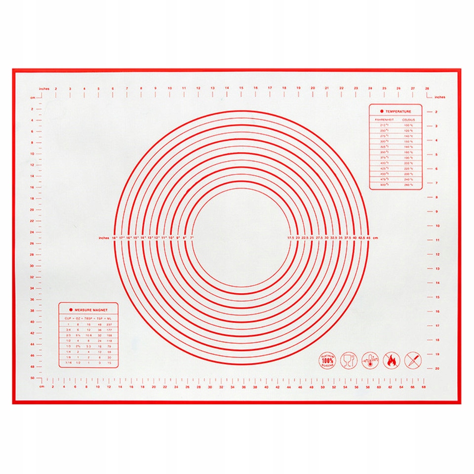 STOLNICA MATA SILIKONOWA Z MIARKĄ 60x40 1708