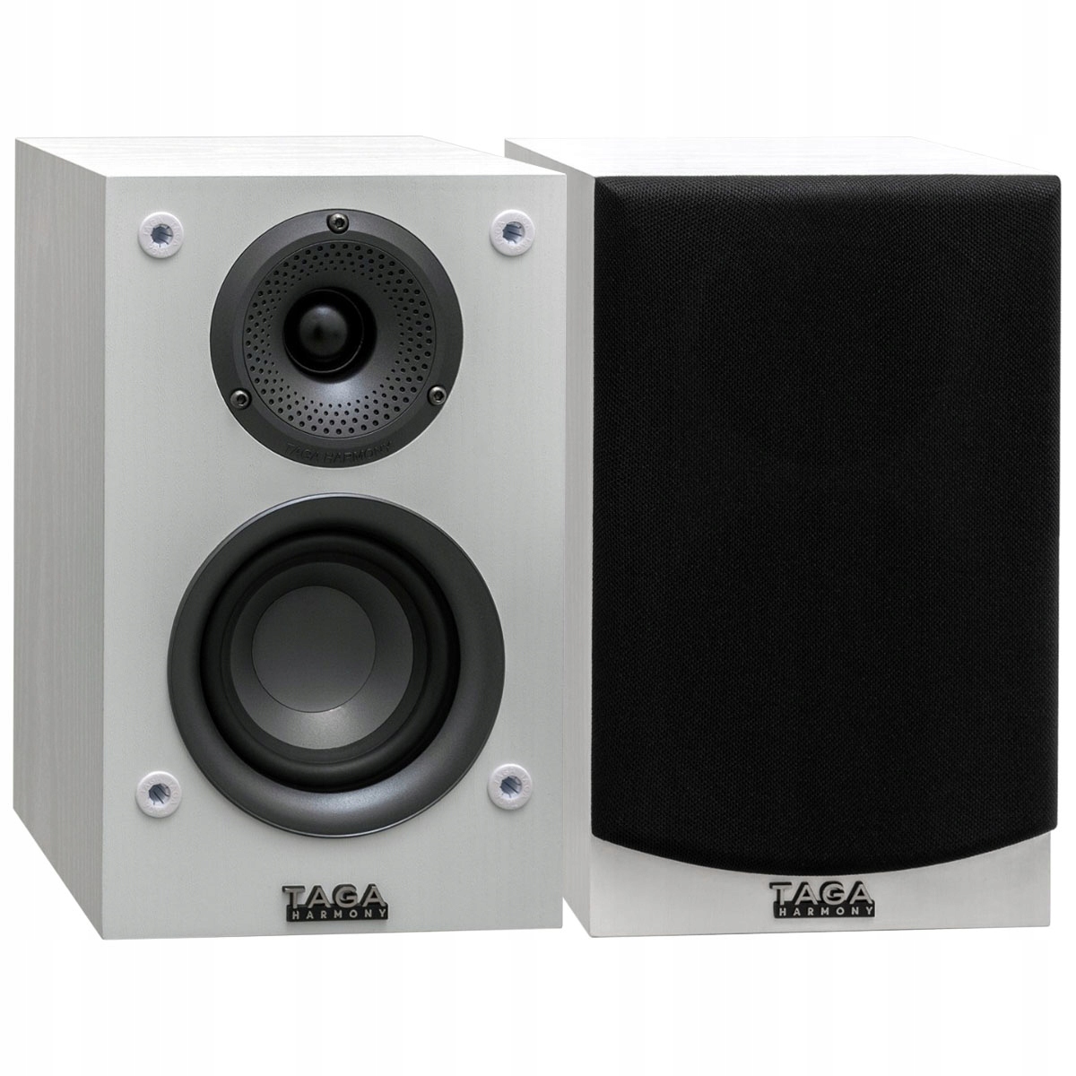Kolumny Podstawkowe Surround Półkowe Stereo Taga Harmony Tav-s Białe Para