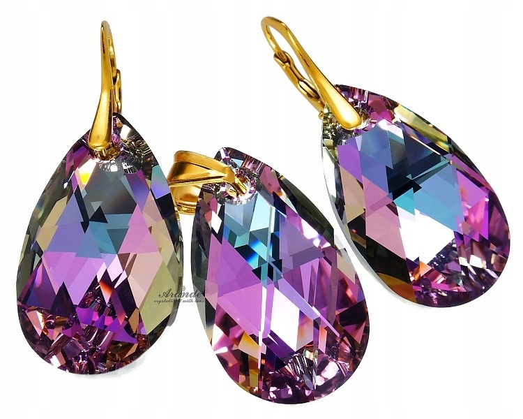 Nové Krystaly Komplet Vitrail Zlato Zlaté Stříbro