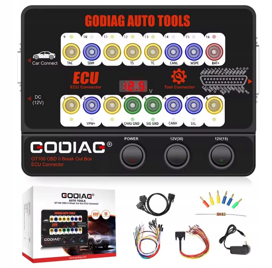 Testovacia Platforma OBD2 Godiag GT100 Počítadlá Ovládače Ecu Srs