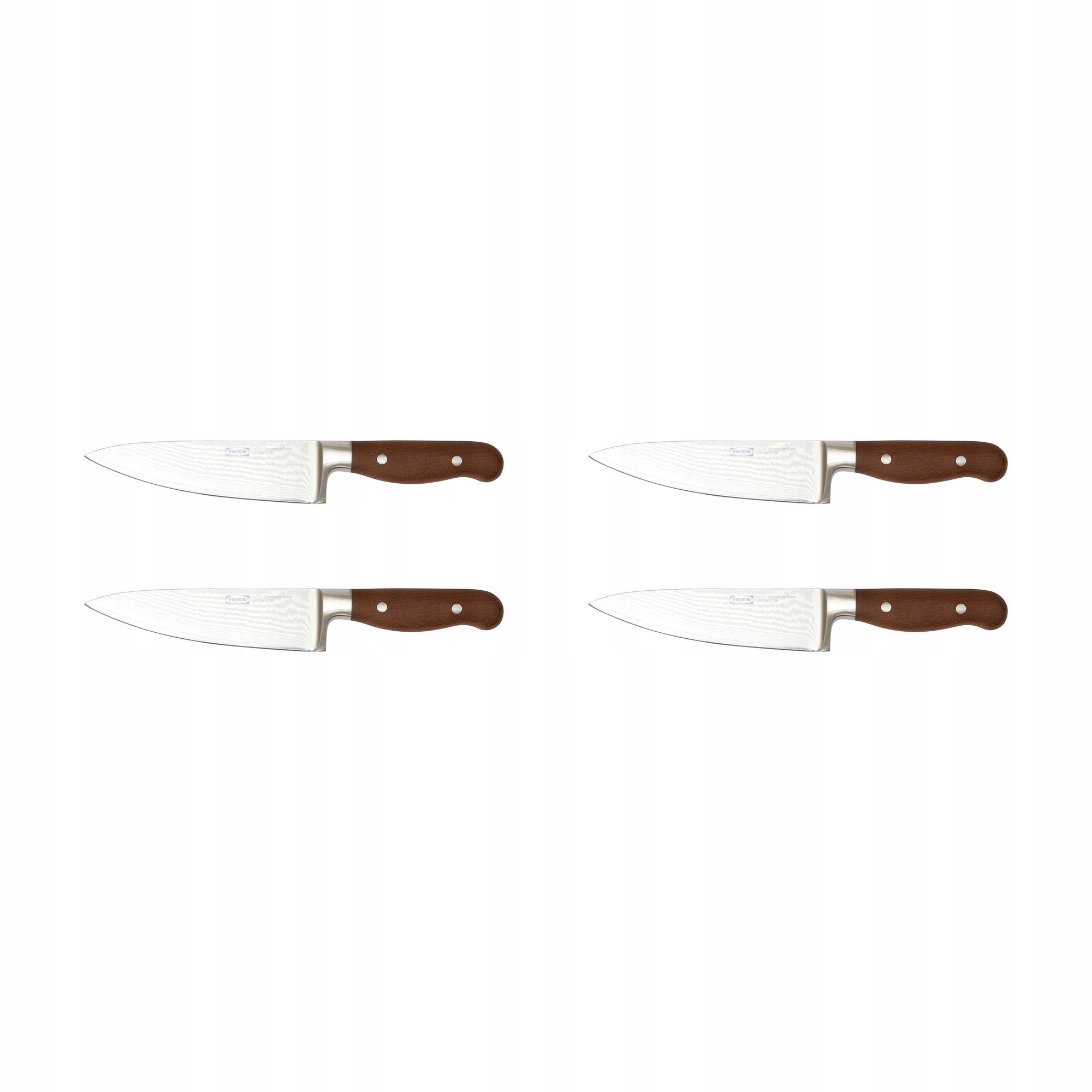 4 szt. Nóż Briljera 16 cm stal damasceńska ergonomiczny uchwyt