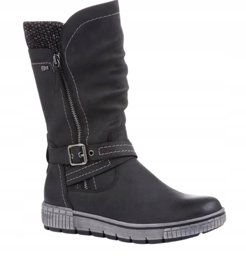 Relife Dámské Šedé Zateplené Kozačky Zima 36 J_a