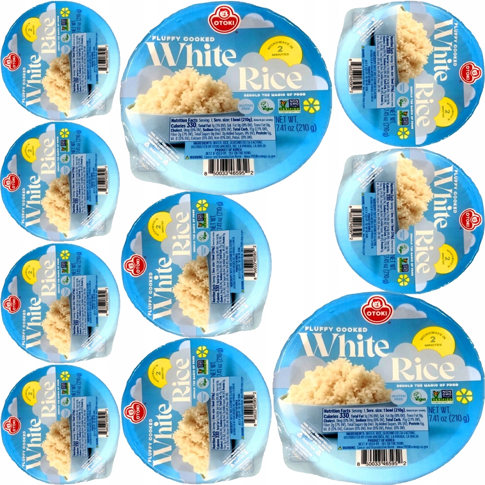 Levně 10 x Korejská vařená rýže v misce Připravená ke konzumaci 210 g Ottogi Otoki
