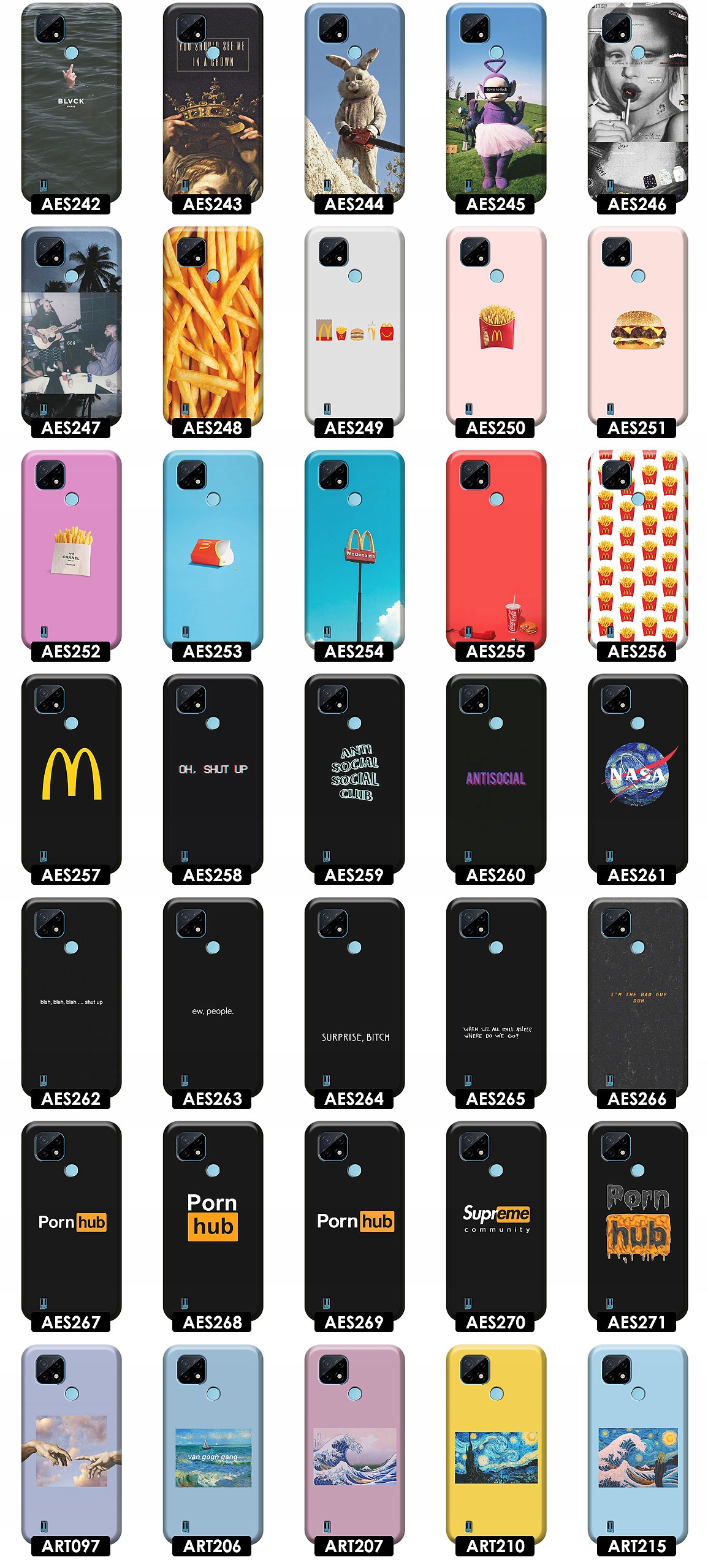 MODNE ETUI DO REALME C21 WZORY JAKOŚĆ Materiał inny