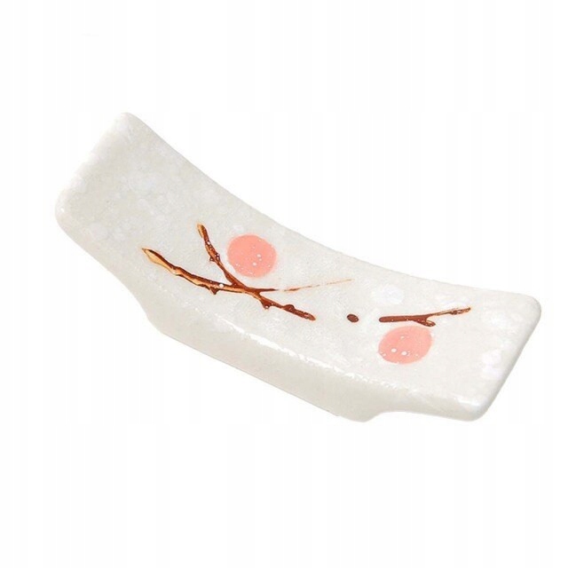 

Porcelanowa podstawka pod pałeczki do Sushi Róż