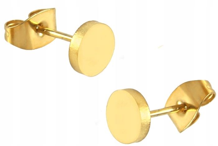 

Kolczyki Złote Kółka 6 mm Stal Chirurgiczna