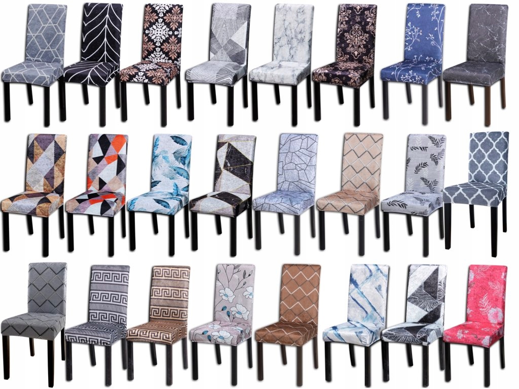Pokrowce na krzesła we wzory Elastyczny