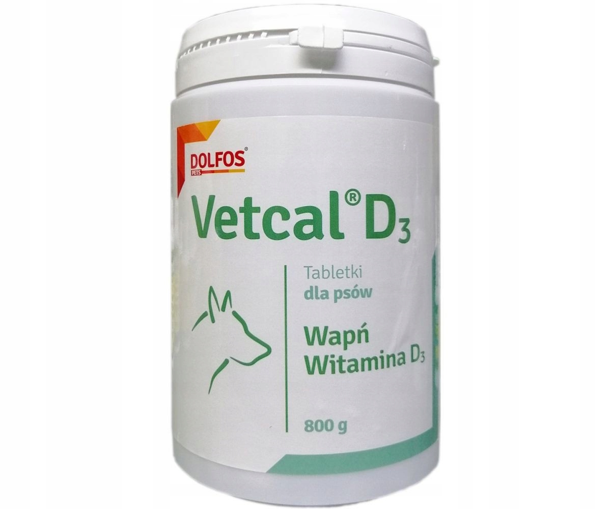 Levně Vetcal D3 800 g – zdroj vitamínů D3 a K a minerálních látek pro psa.