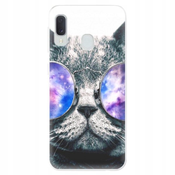 Silikonowe etui iSaprio Galaxy Cat do Samsung Galaxy A20e