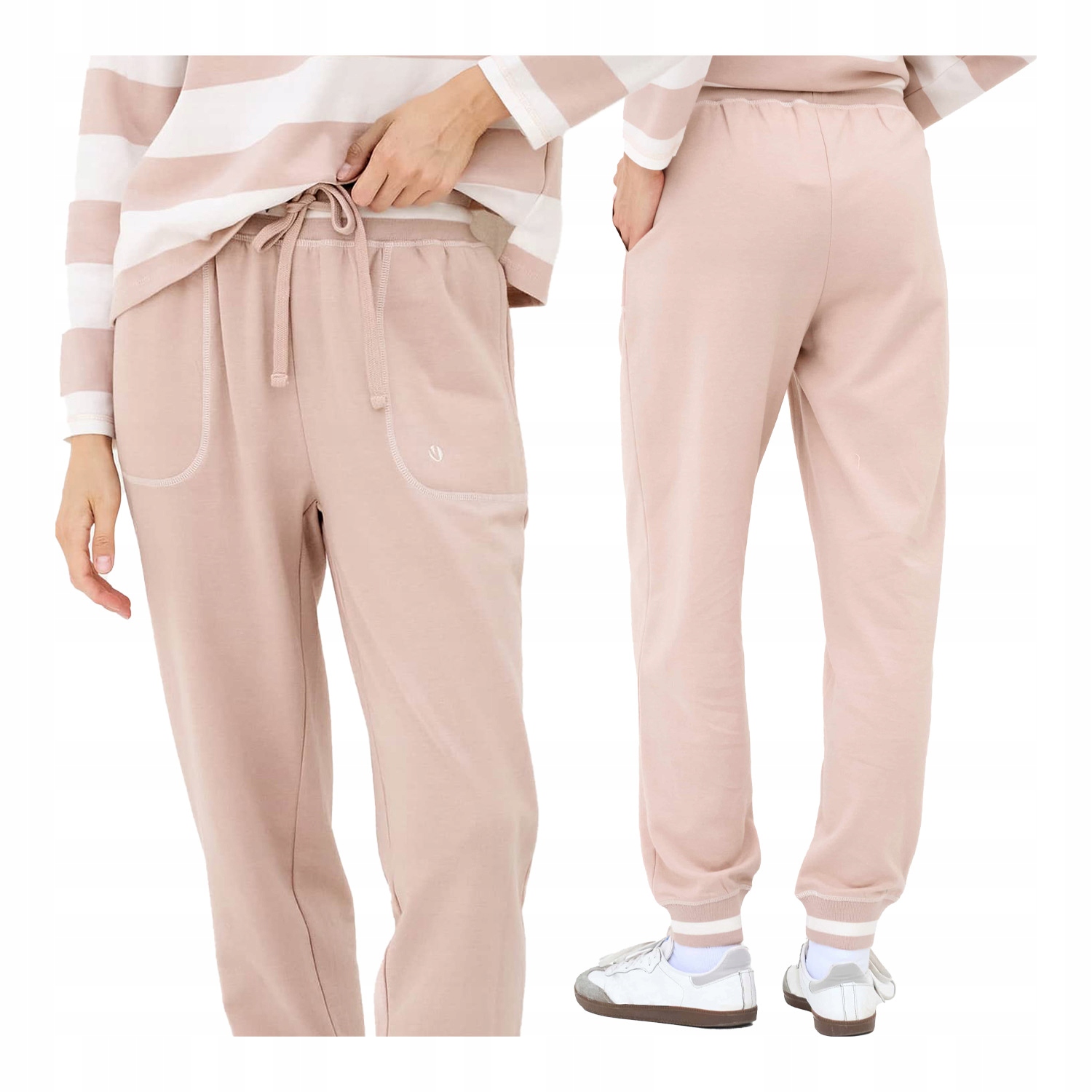 Dámské tepláky s dlouhými tenkými bavlněnými kapsami Naviale XL