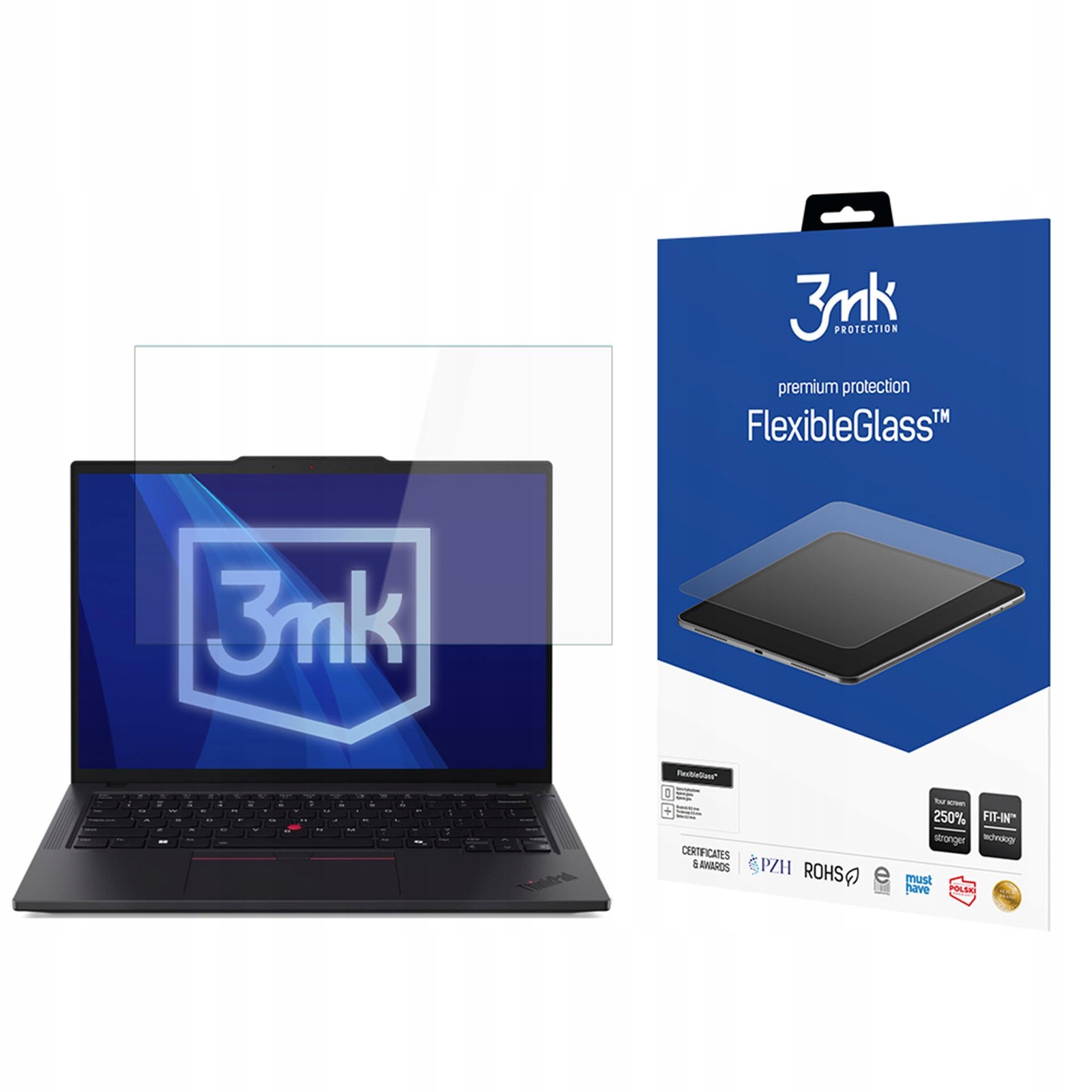 Hybridní Sklo pro Lenovo ThinkPad T14 Gen 5 až 15" 3mk FlexibleGlass