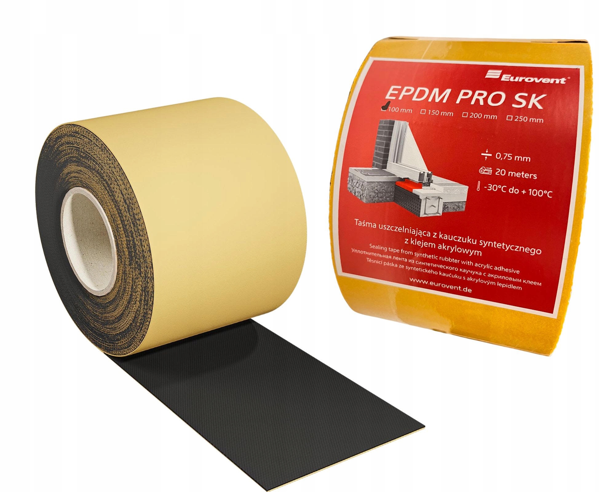

Taśma uszczelniająca Eurovent Epdm Pro 50mm/20mb