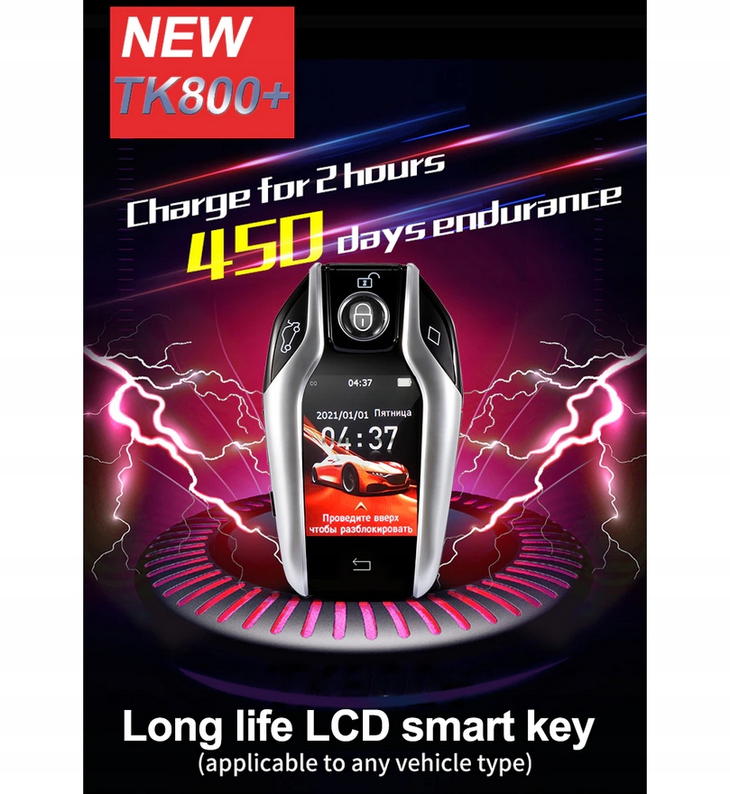 Kluczyk LCD uniwersalny dla BMW Benz VW AUDI ITP