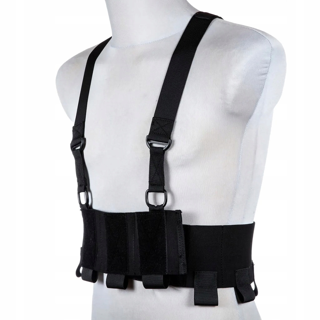 Vesta Low-Vis typu Chest Rig černá