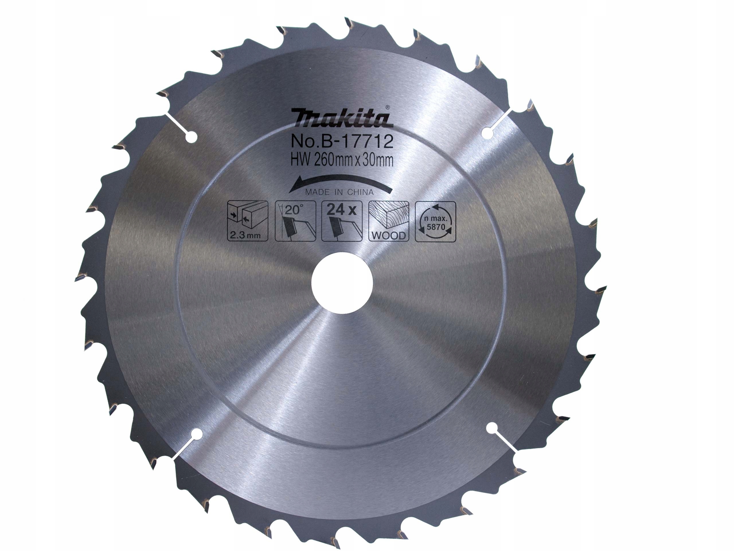 

Makita B-17712 Tarcza Tnąca Makblade 260X30 24Z