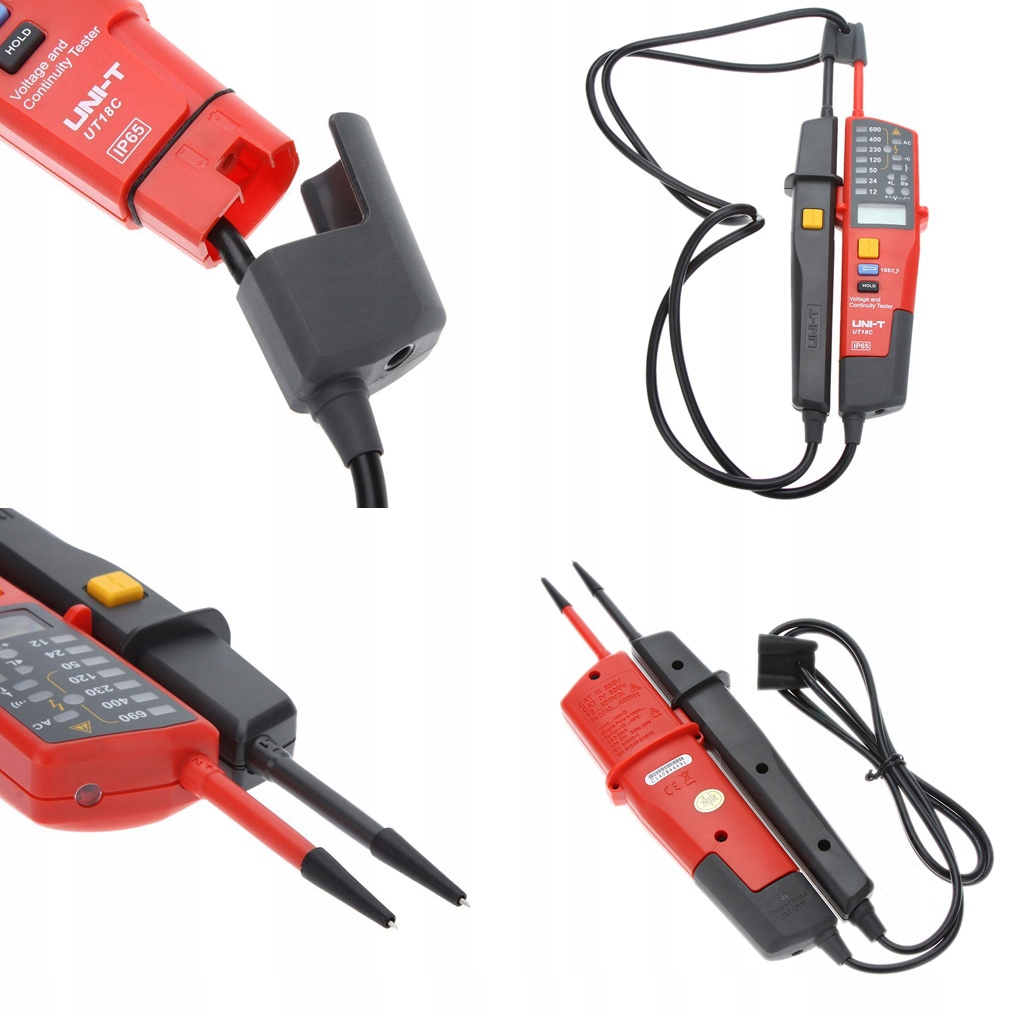Multimetr ręczny UNI-T UT18C Uniwersalny próbnik napięcia Faz AC DC Kod producenta MIE0195