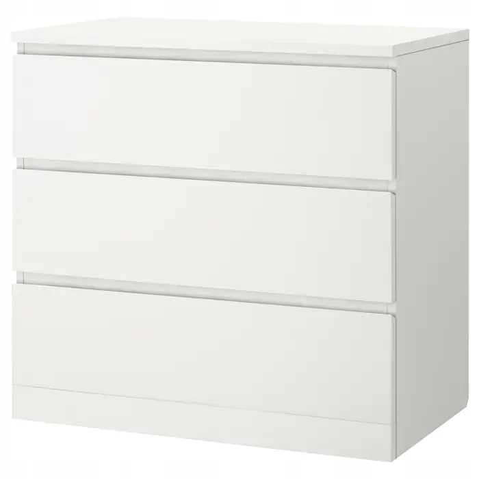 

Ikea Malm Komoda, 3 szuflady, biały, 80x78 cm