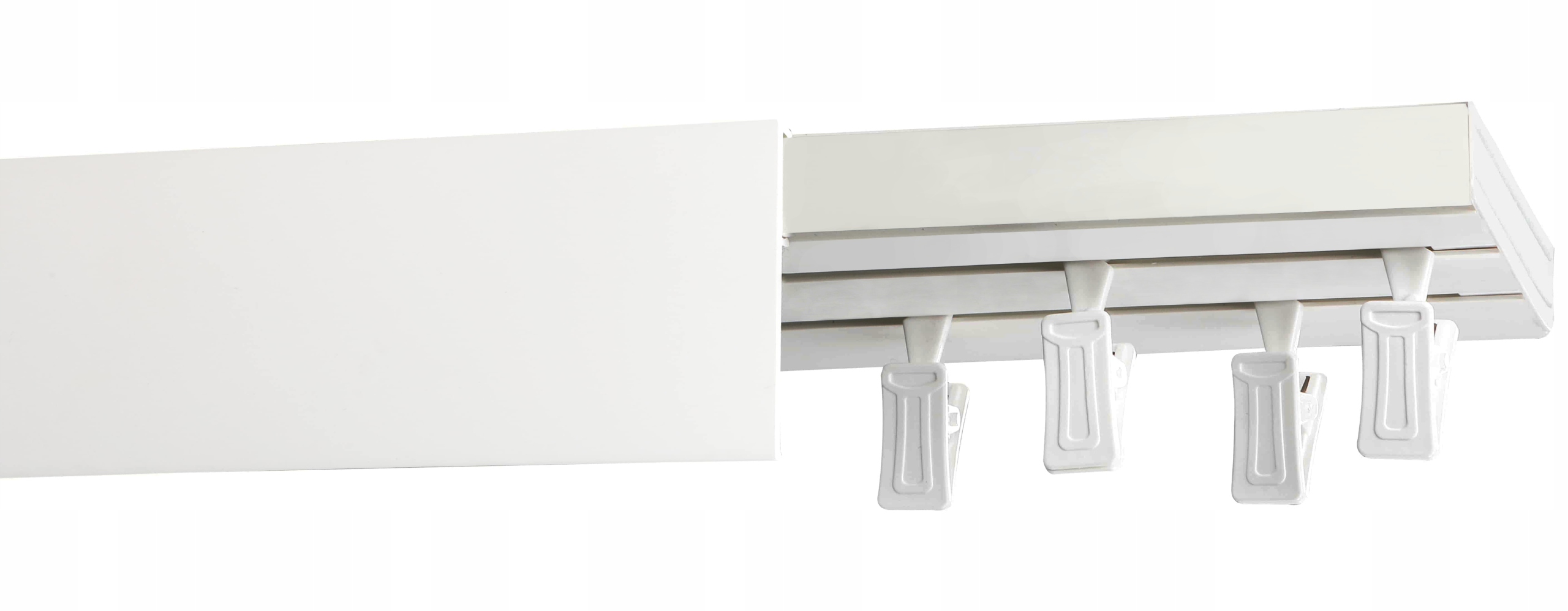 

Karnisz II-torowy 210cm Szyna Pcv Z Osłoną Białą