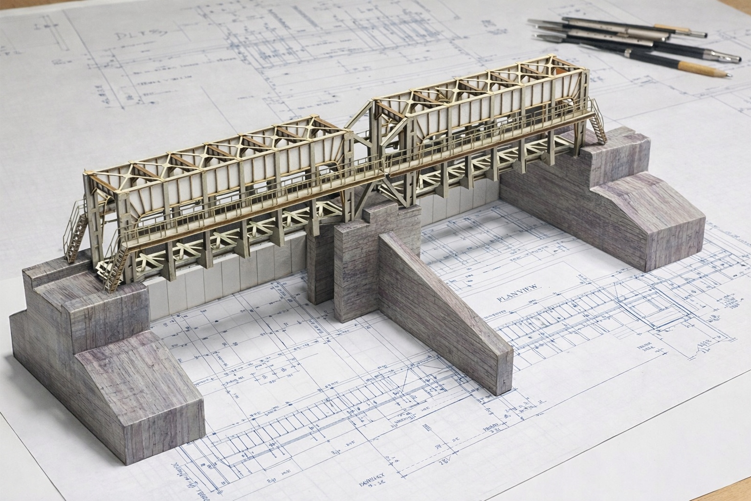 Skládkový most Wojciech 1:120
