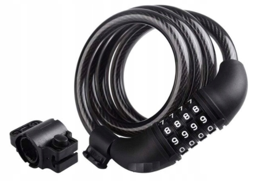 ZAPIĘCIE ROWEROWE BLOKADA 4 SZYFROWA 120cm LINKA EAN (GTIN) 5903133600954