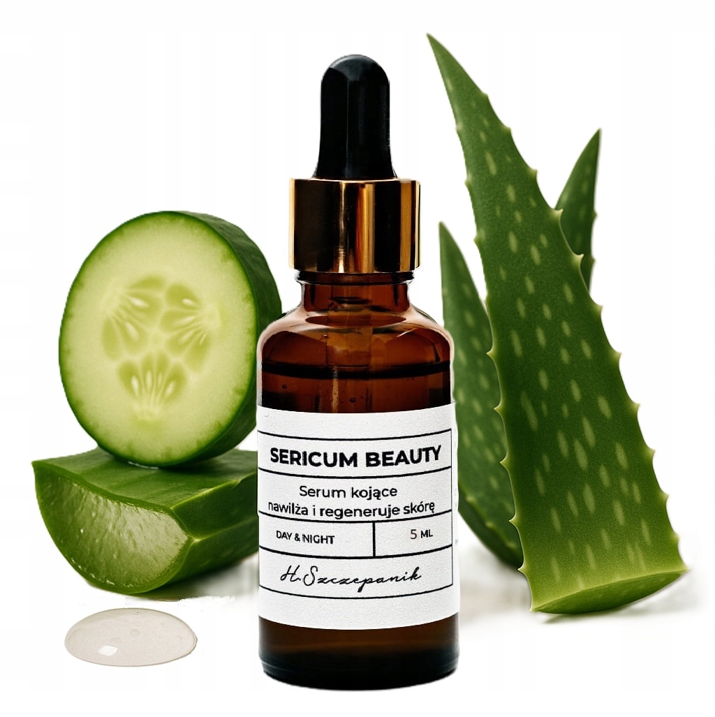 Recepturové zklidňující pleťové sérum s aloe vera – Sericum Beauty 5 ml