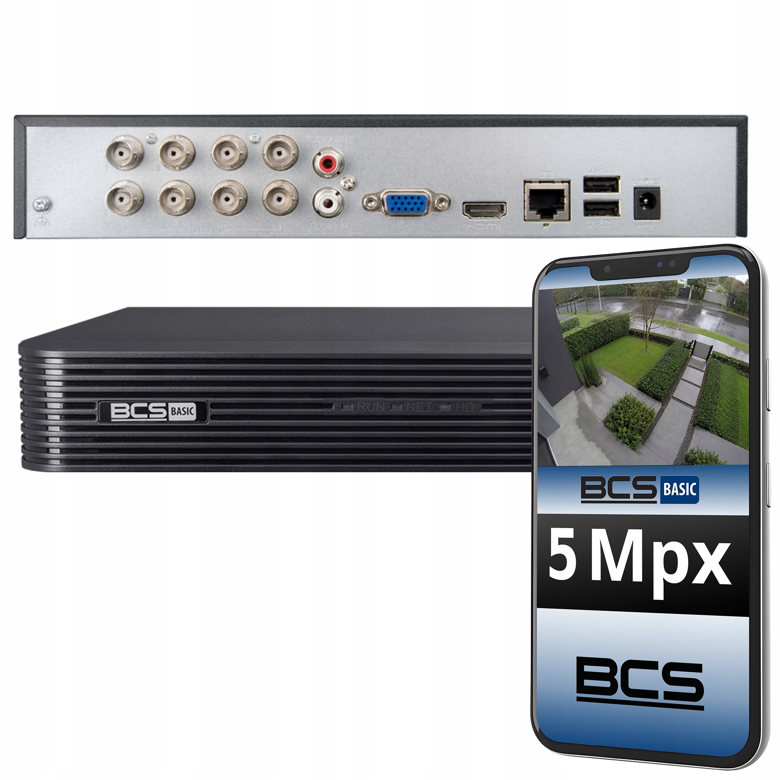 Analogový Záznamník Bcs Pro 8 Kamer 5MPX Lite 5v1 Aplikace Pro Náhled